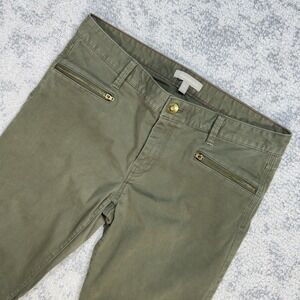 Banana Republic Whispering Pines Split Zip Ankle Skinny Zipper Pockets Size 30L‎
